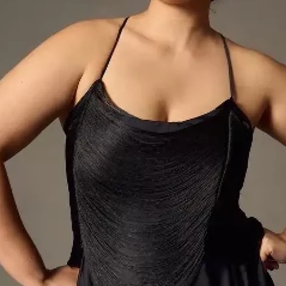 By Anthropologie Fringe Bodice Midi Dress - Picture 3 of 6